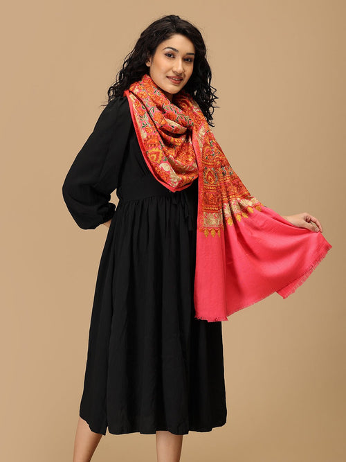 Gulaabo Gaatha Embroidered Woolen Stoles - Winter Stoles
