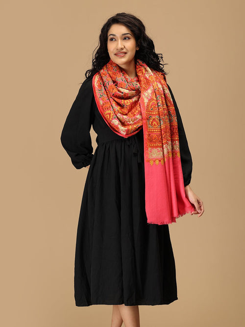 Gulaabo Gaatha Embroidered Woolen Stoles - Winter Stoles