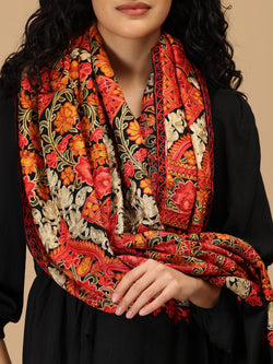 Kaala Kalam Embroidered Woolen Stoles - Winter Stoles