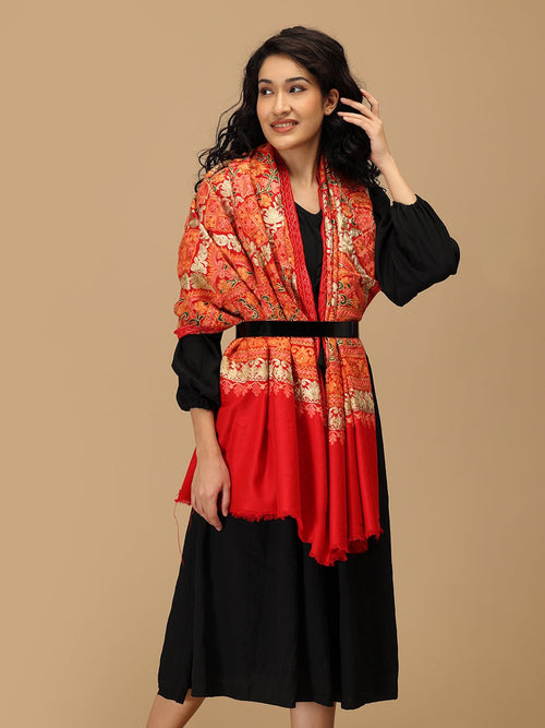 Laal Libaas Embroidered Woolen Stoles - Winter Stoles
