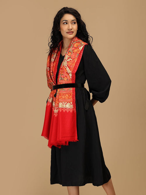 Laal Libaas Embroidered Woolen Stoles - Winter Stoles