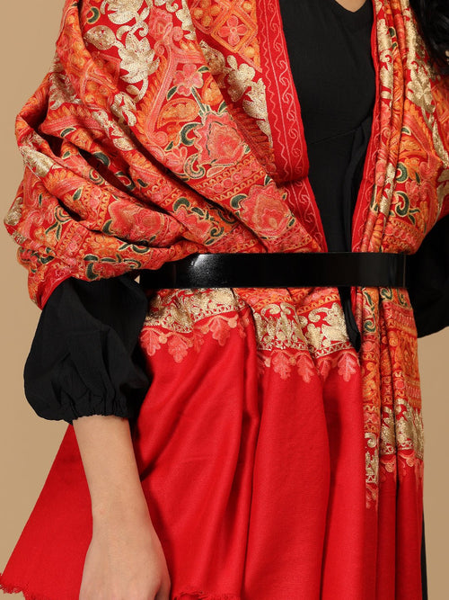 Laal Libaas Embroidered Woolen Stoles - Winter Stoles