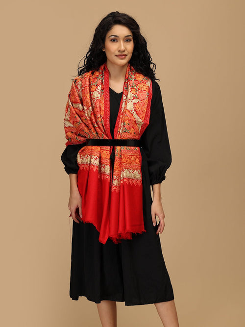 Laal Libaas Embroidered Woolen Stoles - Winter Stoles