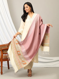 Onesize Mauve Magic Acrylic Woolen Stole - Winter Stoles