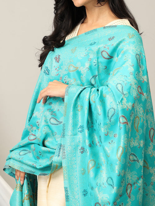 Onesize Seafoam Snuggle Acrylic Woolen Stole - Winter Stoles