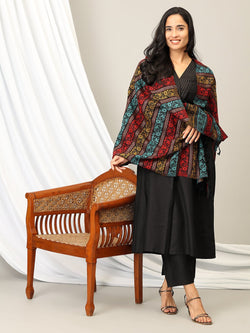 Onesize Shadow Wrap Acrylic Woolen Stole - Winter Stoles