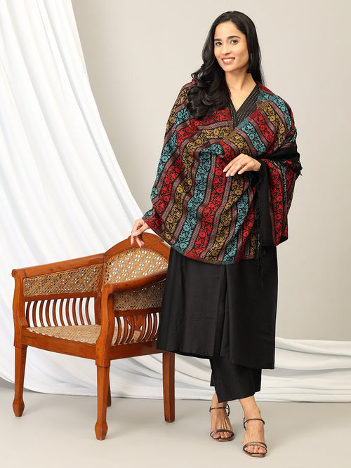 Onesize Shadow Wrap Acrylic Woolen Stole - Winter Stoles