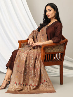 Onesize Truffle Warmth Acrylic Woolen Stole - Winter Stoles