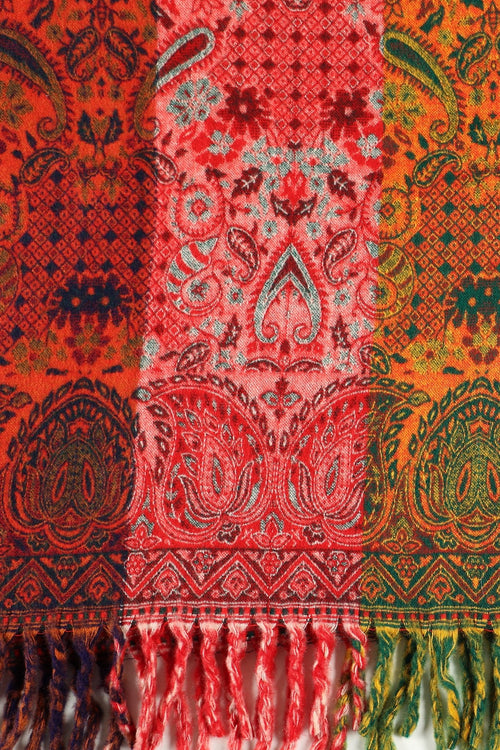 Onesize Winter Wonderland Acrylic Woolen Shawl - Winter Stoles