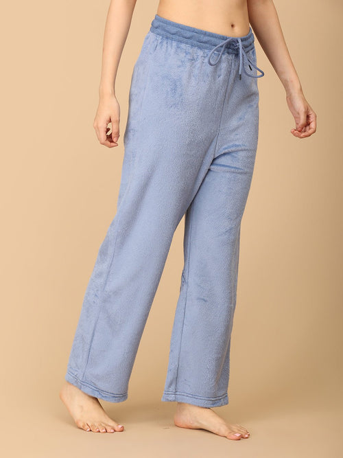 S Azure Snuggle Women's Fleece Loungewear Set - Womens's Loungewear