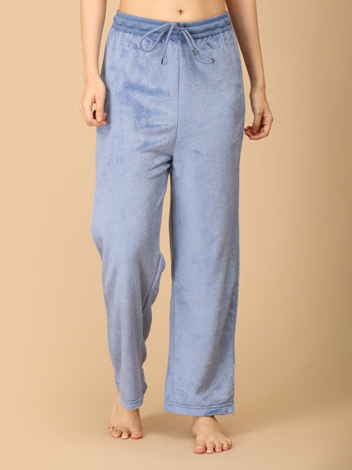 S Azure Snuggle Women's Fleece Loungewear Set - Womens's Loungewear