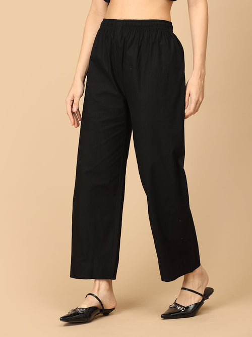 Black Back in Blackloom Women's Handloom Co-ord Set - Women's Co-ord Set