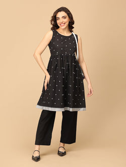 Back in Blackloom Women's Handloom Co-ord Set - Women's Co-ord Set