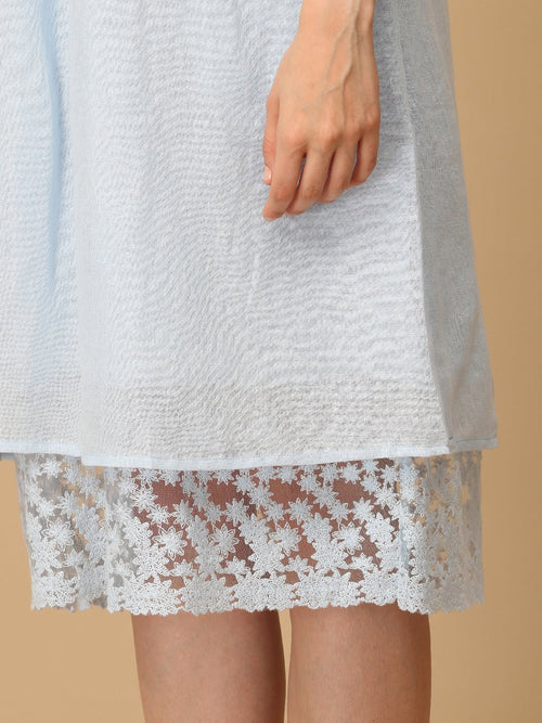 Blue Barely Blue Linen Women's Dress - Women's Dress