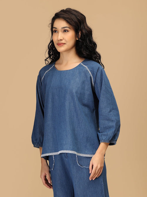 Blue Bleu Essence Women's Top - Women's Tops