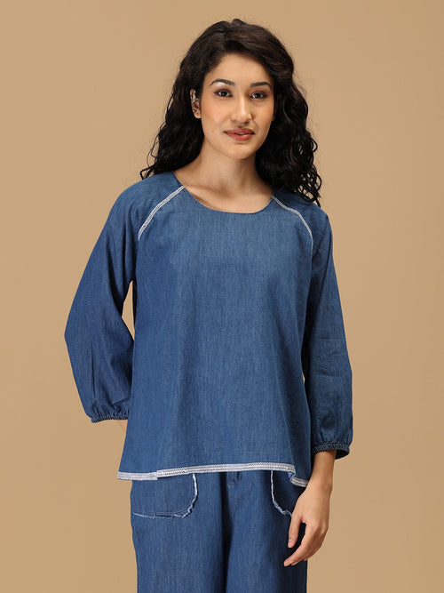 Blue Bleu Essence Women's Top - Women's Tops
