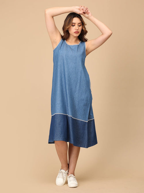 S Blue Me Away Women's Denim Chambray Dress - Women's Dress