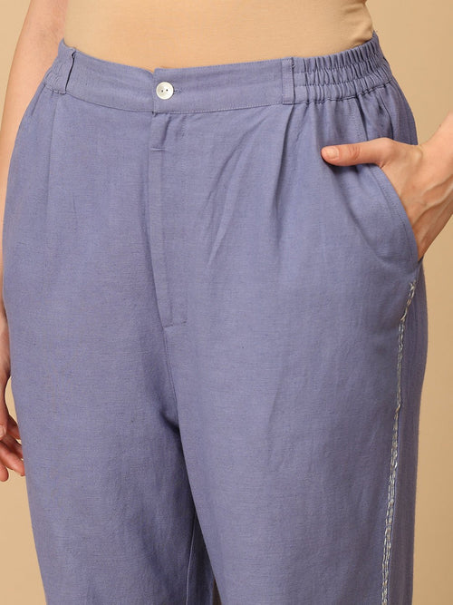 S Calmly Outlined Embroidered Women's Co ord Set - Women's Co - ord Set