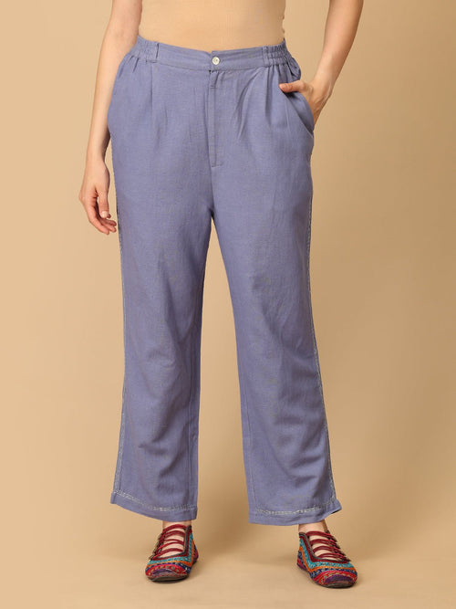 S Calmly Outlined Embroidered Women's Co ord Set - Women's Co - ord Set