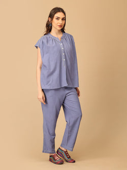 S Calmly Outlined Embroidered Women's Co ord Set - Women's Co - ord Set