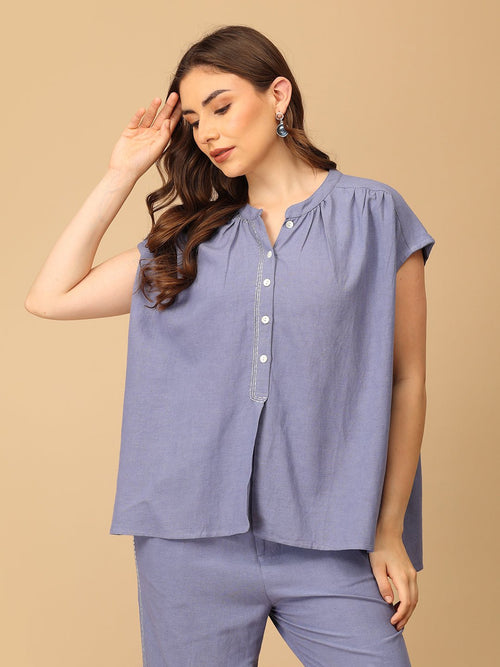 S Calmly Outlined Embroidered Women's Co ord Set - Women's Co - ord Set