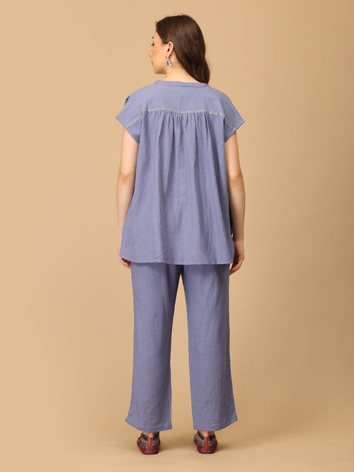 S Calmly Outlined Embroidered Women's Co ord Set - Women's Co - ord Set