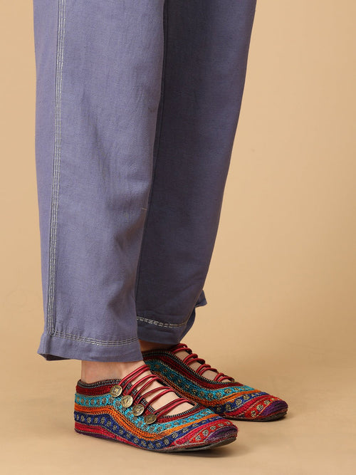 S Calmly Outlined Embroidered Women's Co ord Set - Women's Co - ord Set