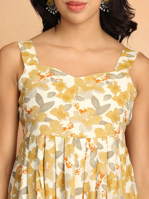 Beige Canary Charm Women's Dress - Women's Dress