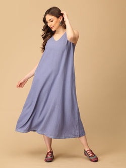 S Cloud Washed Embroidered Women's Dress - Women's Dress