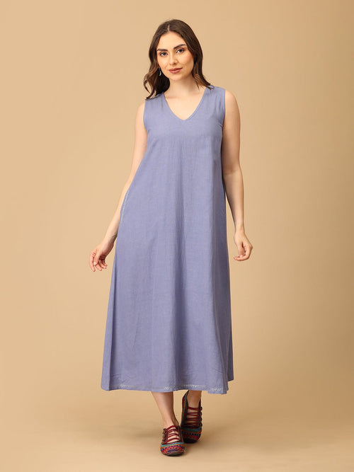 S Cloud Washed Embroidered Women's Dress - Women's Dress