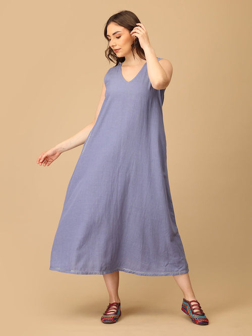 S Cloud Washed Embroidered Women's Dress - Women's Dress