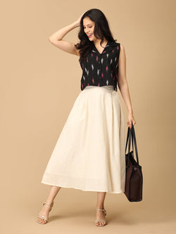 Dash & Dark Women's Skirt and Handloom Top Set - Women's Co-ord Set