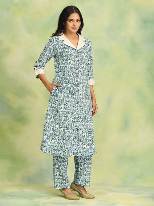 Blue Deep Dive Women's Co Ord Set - Women's Co-ord Set