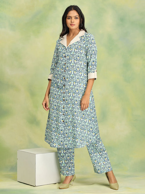 Blue Deep Dive Women's Co Ord Set - Women's Co-ord Set