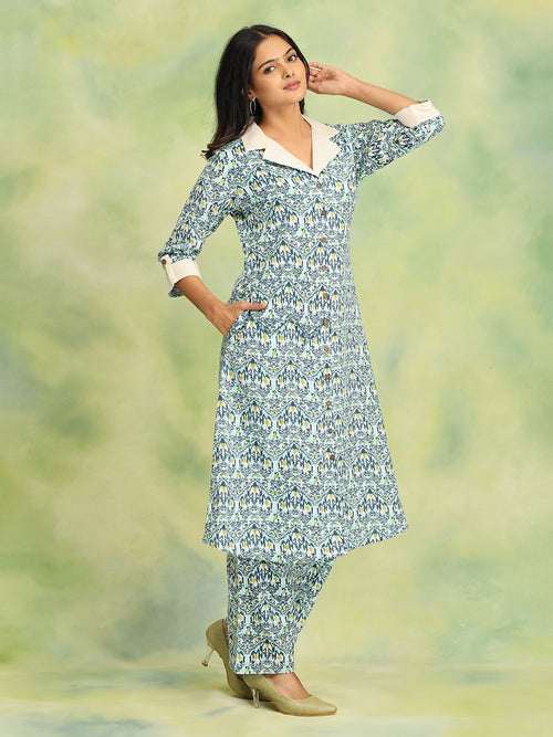 Blue Deep Dive Women's Co Ord Set - Women's Co-ord Set