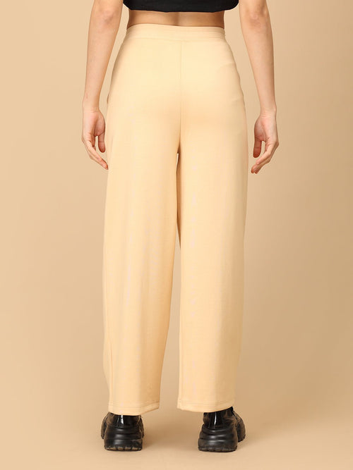 Beige Dunévra Women's Formal Trousers - Women's Bottoms