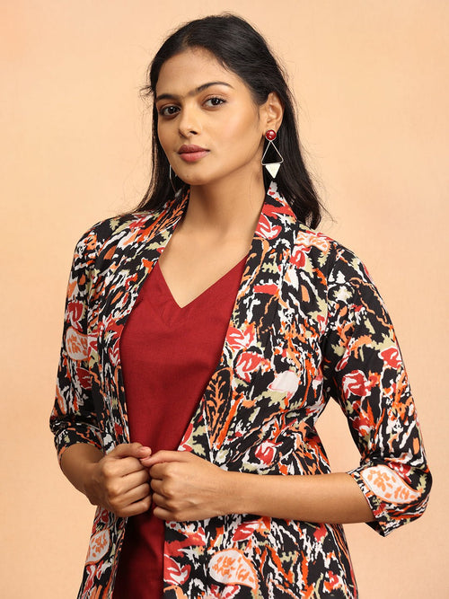 Dusk & Drama Women's Co Ord Set With Jacket - Women's Co-ord Set