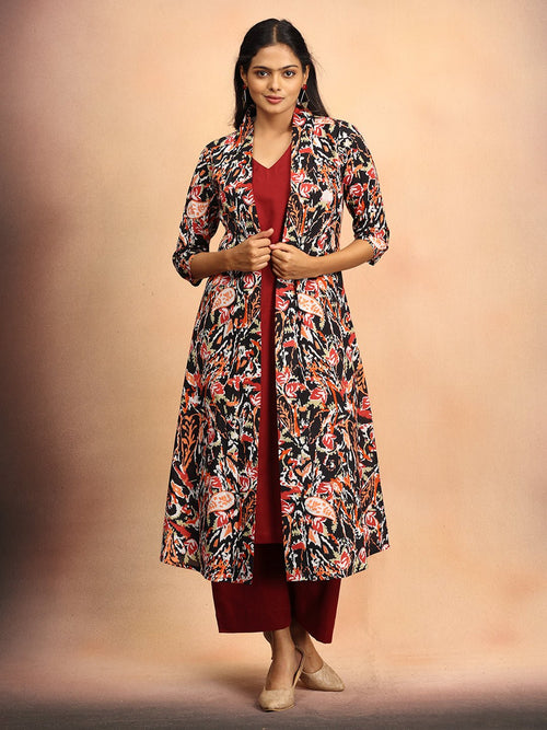 Black Dusk & Drama Women's Co Ord Set With Jacket - Women's Co-ord Set