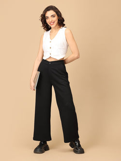 Black Ebonaire Women's Formal Trousers - Women's Bottoms