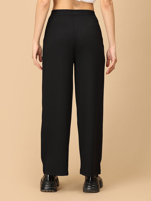 Black Ebonaire Women's Formal Trousers - Women's Bottoms