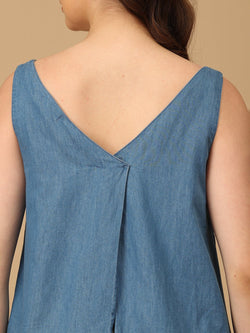 Blue Fadeaway Women's Sleeveless Top - Women's Tops