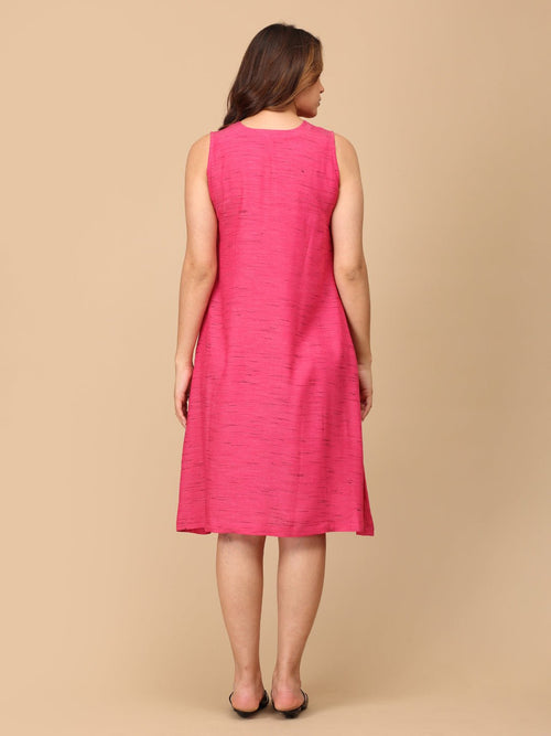 S Fired Up Fuschia Women's Shacket Dress - Women's Dress