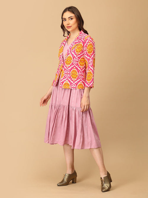 S Fuchsia Muse Women's Shacket Dress - Women's Dress