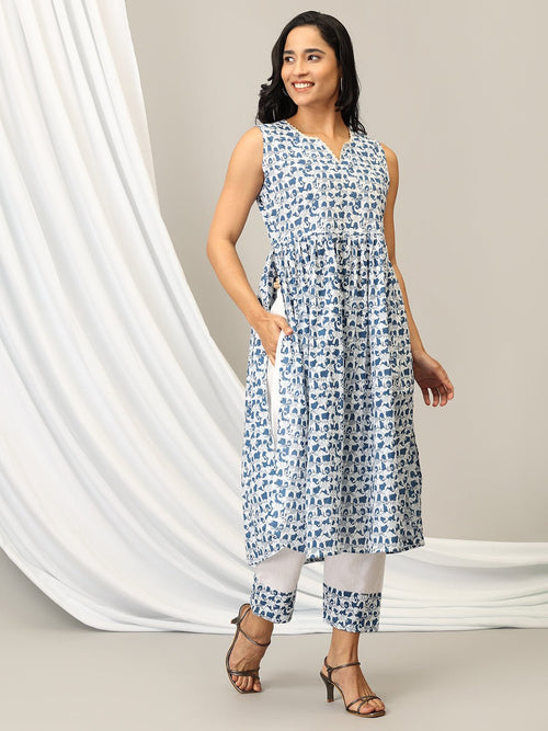 S Gaja Raja Mukhi Women's Ethnic Set - Women's Co - ord Set