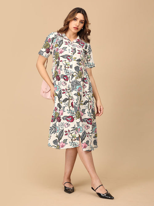 Multi Garden Graffiti Women's Dress - Women's Dress