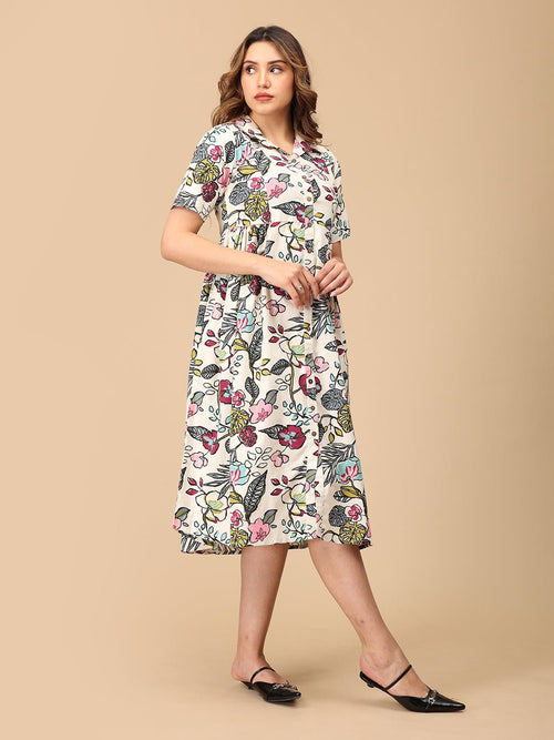 Multi Garden Graffiti Women's Dress - Women's Dress