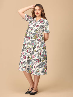 Multi Garden Graffiti Women's Dress - Women's Dress