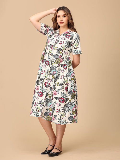 Multi Garden Graffiti Women's Dress - Women's Dress
