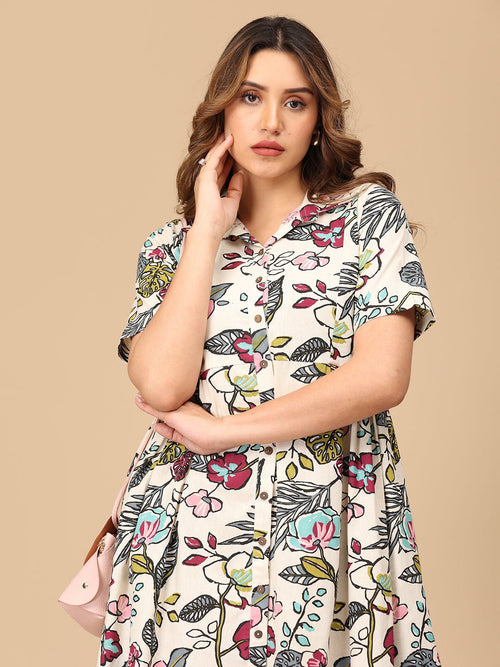 Multi Garden Graffiti Women's Dress - Women's Dress