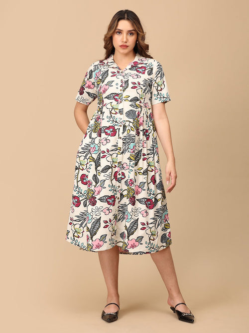 Multi Garden Graffiti Women's Dress - Women's Dress
